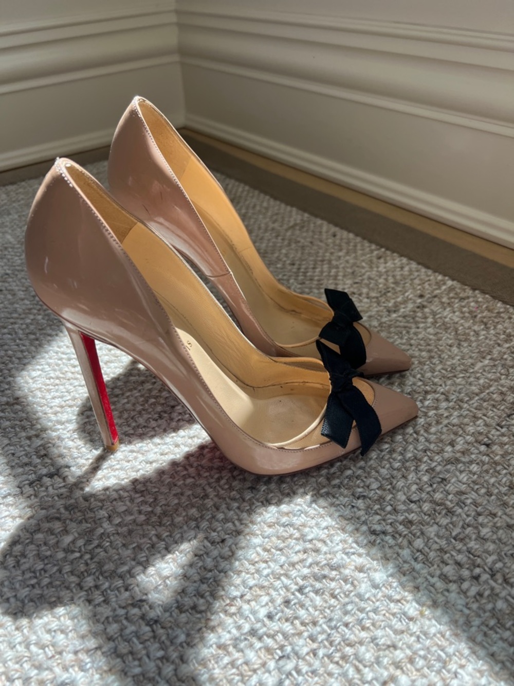 Christian Louboutin Patent Leather D'Orsay Pumps 37 - Picture 4 of 6